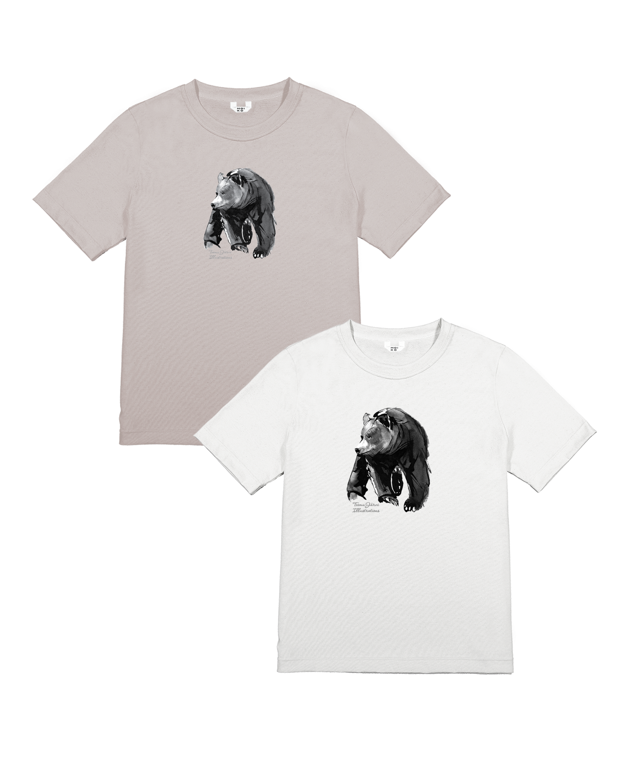 Bear set (sand and white)
