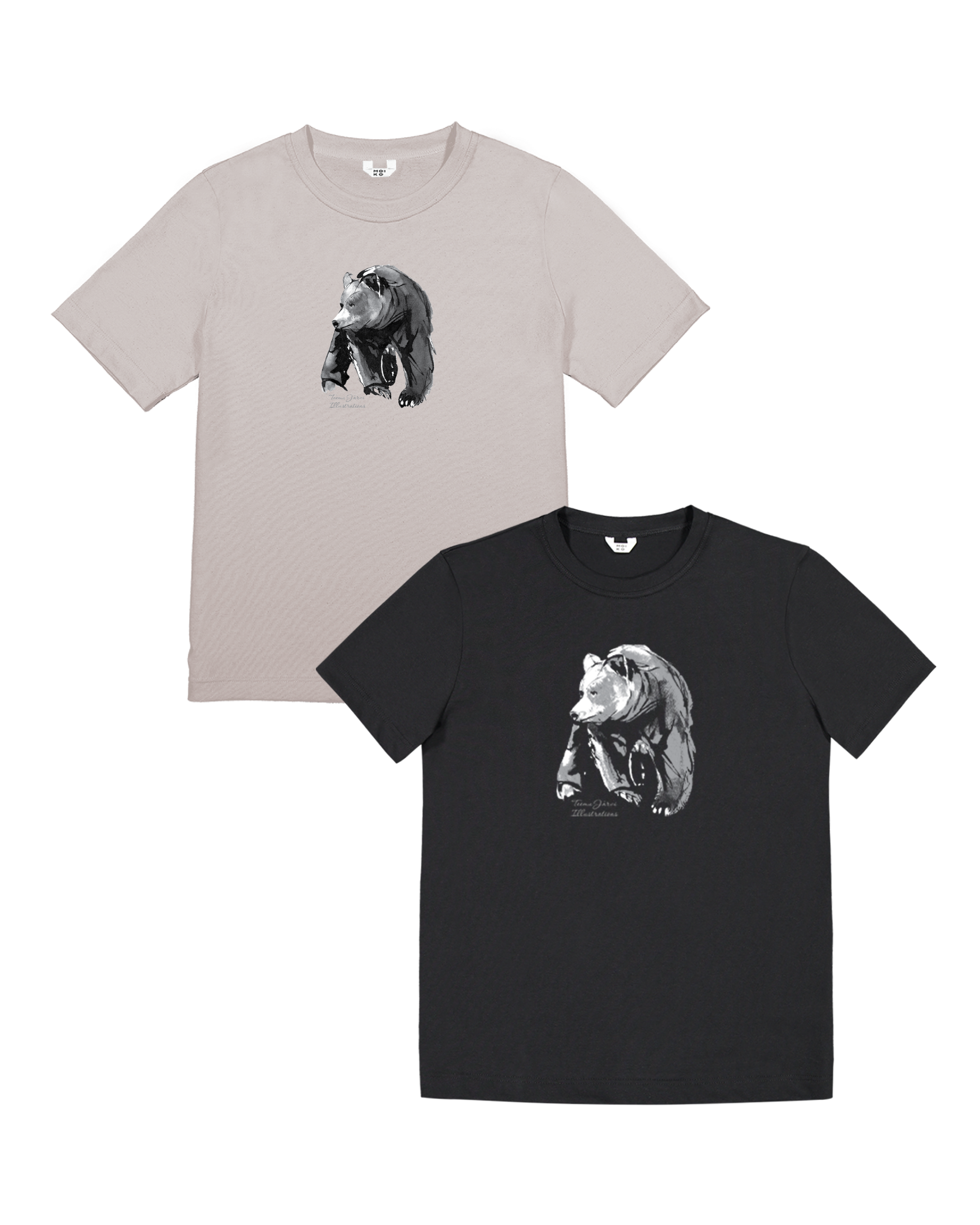 Bear set (black and sand)