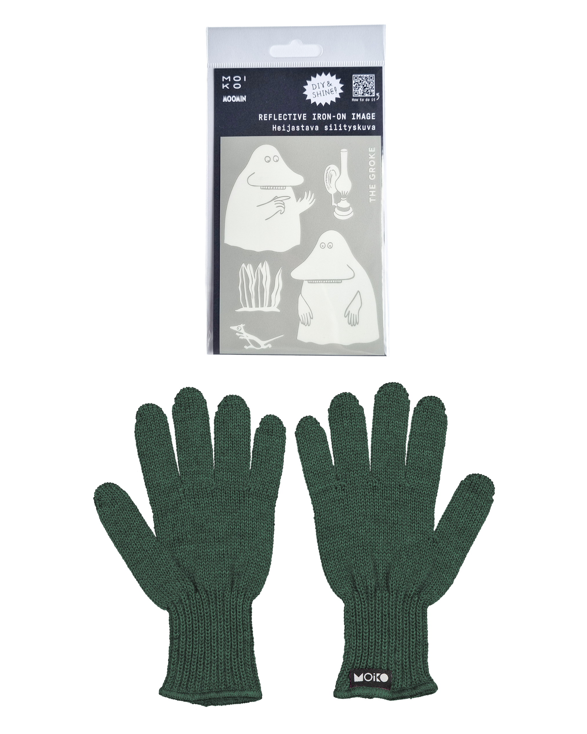 Lasten sormikkaat + Mörkö silityskuva