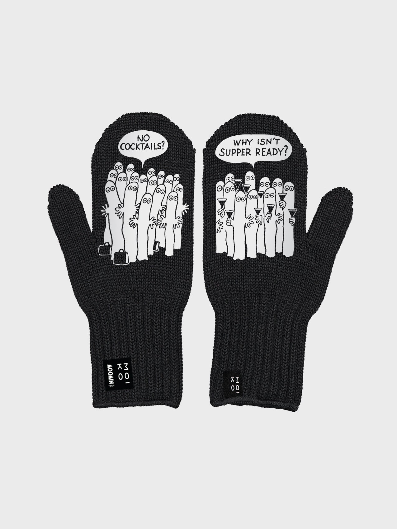 Yllätysvieraat Muumi lapaset Musta