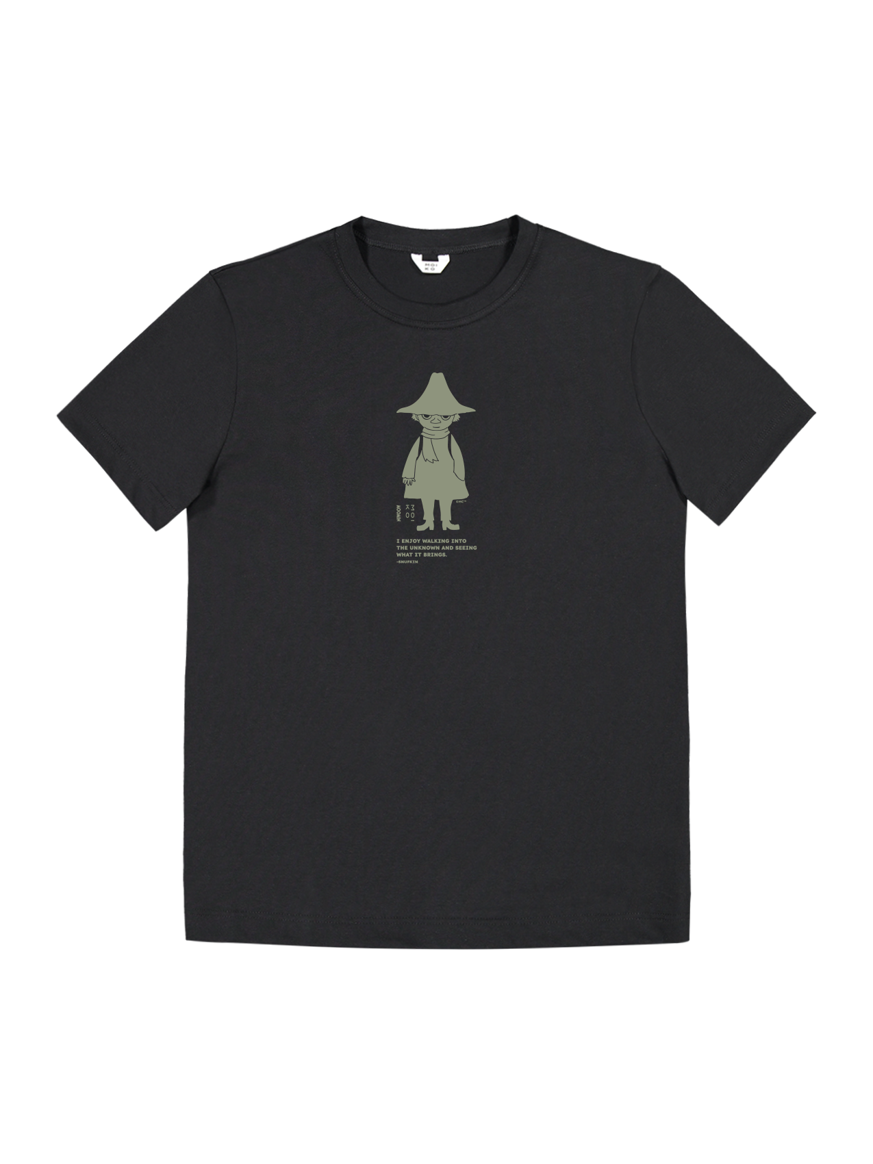 Vaeltaja Nuuskamuikkunen T-paita Musta