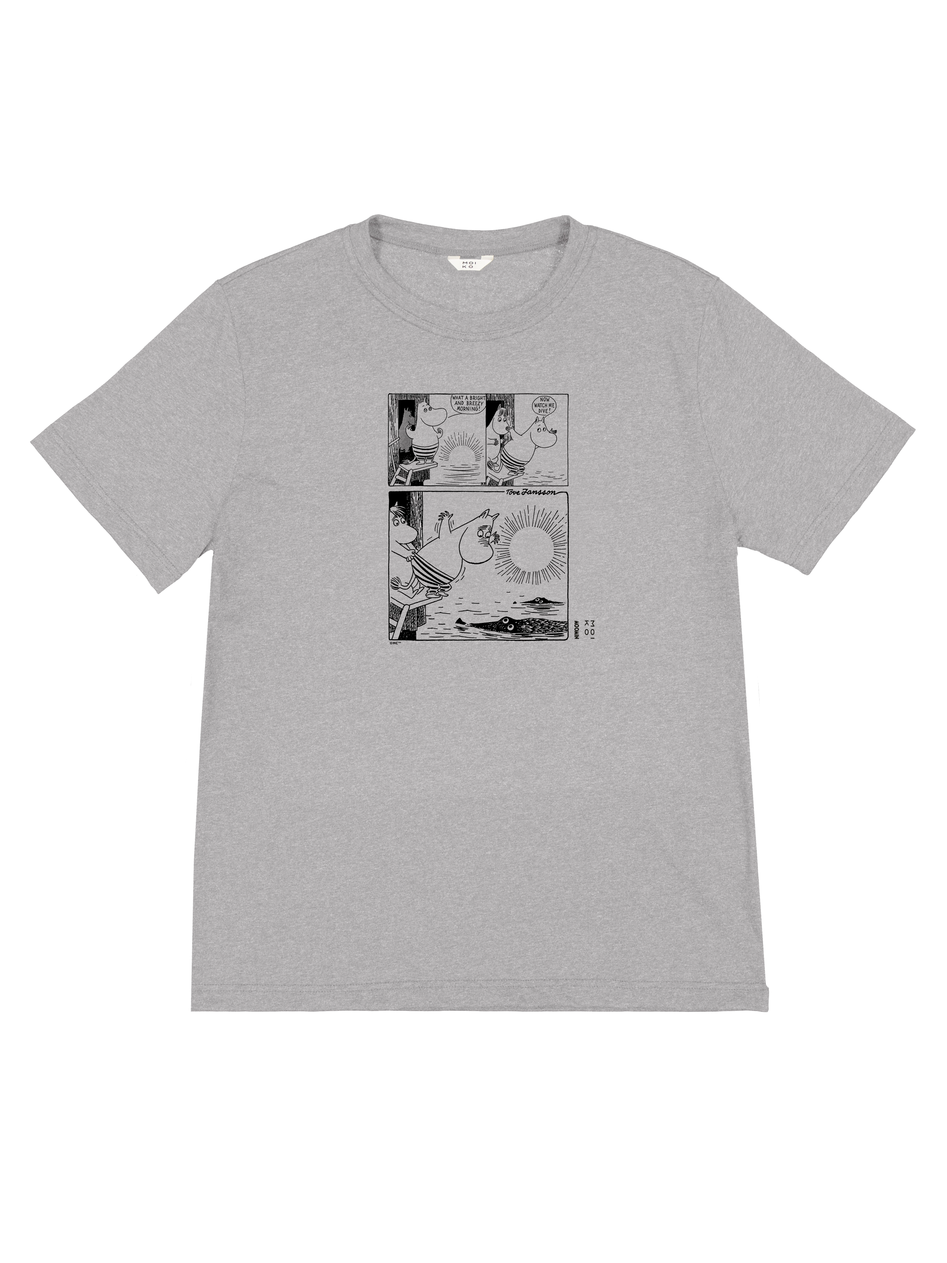Aamu-uinti Muumi t-paita Harmaa