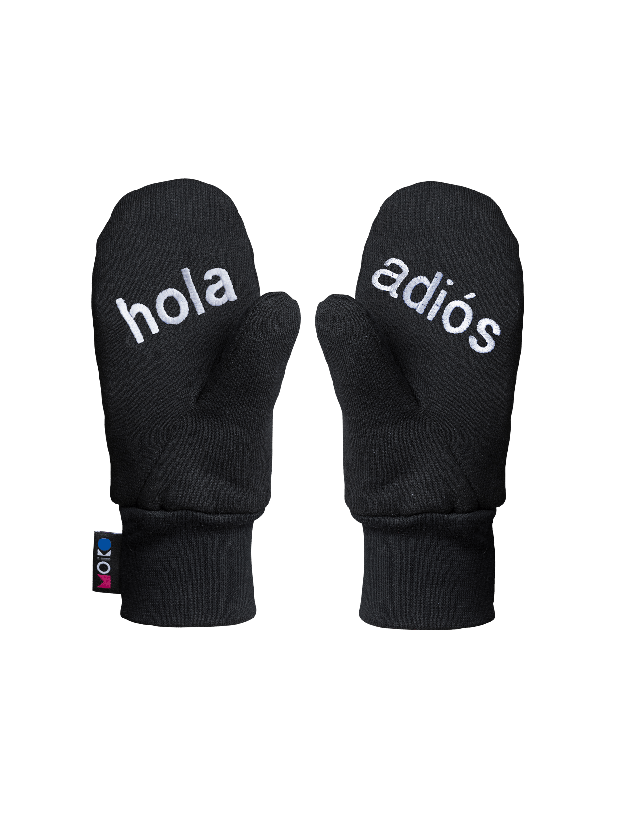 Hola-Adios lasten moikkauslapaset Musta