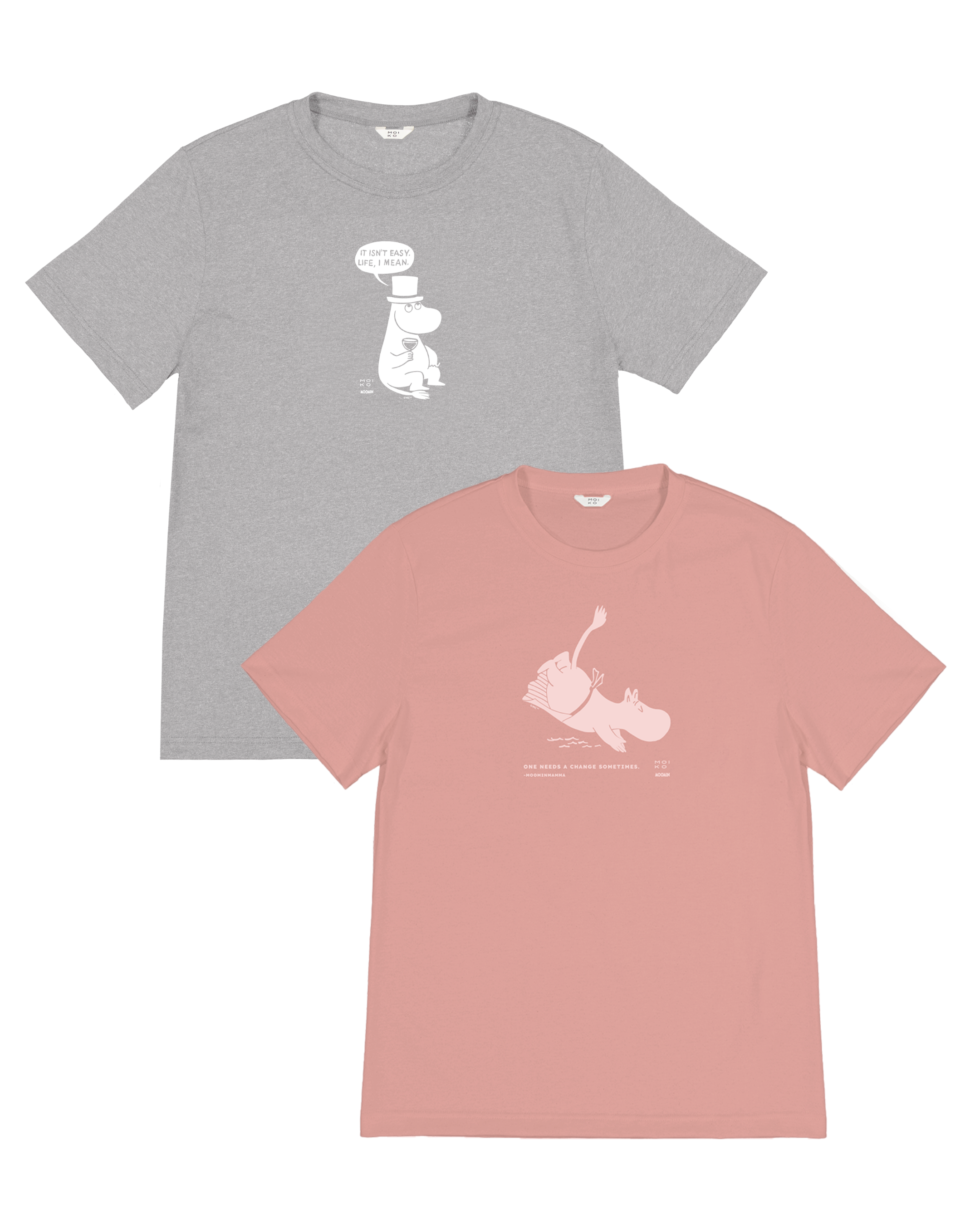 Moominmamma and Moominpappa shirts
