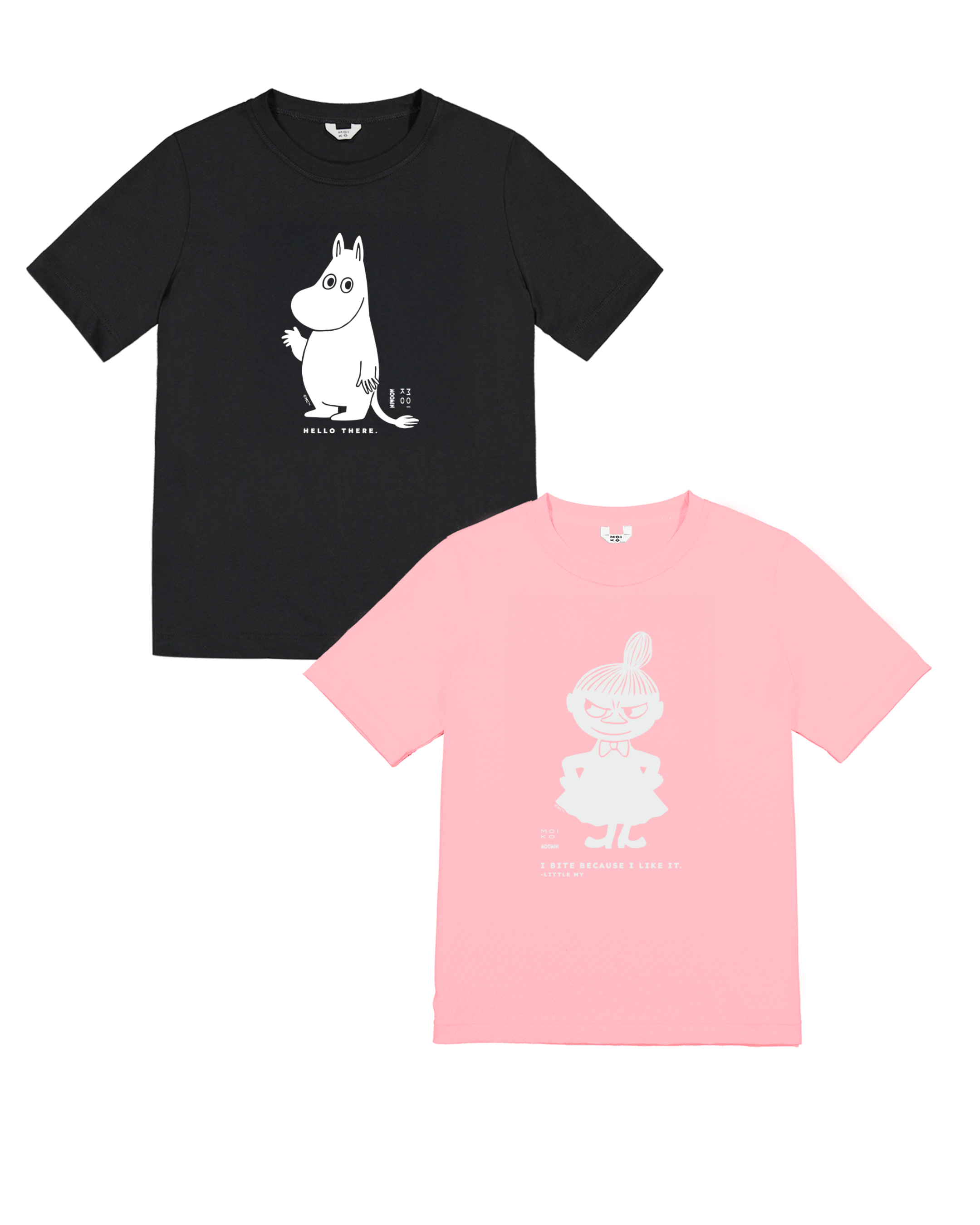 Moomintroll and Little My set for kids
