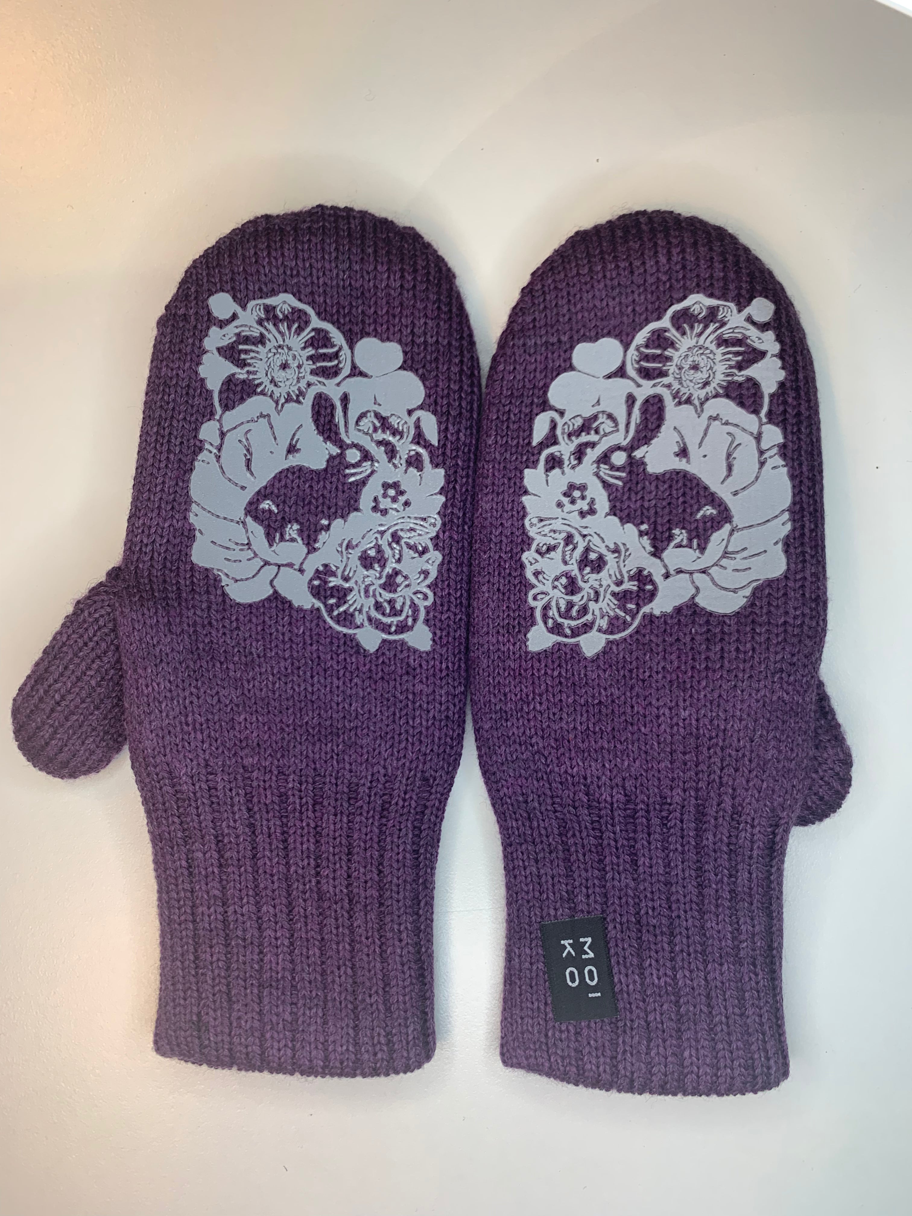 Bunny mittens for kids