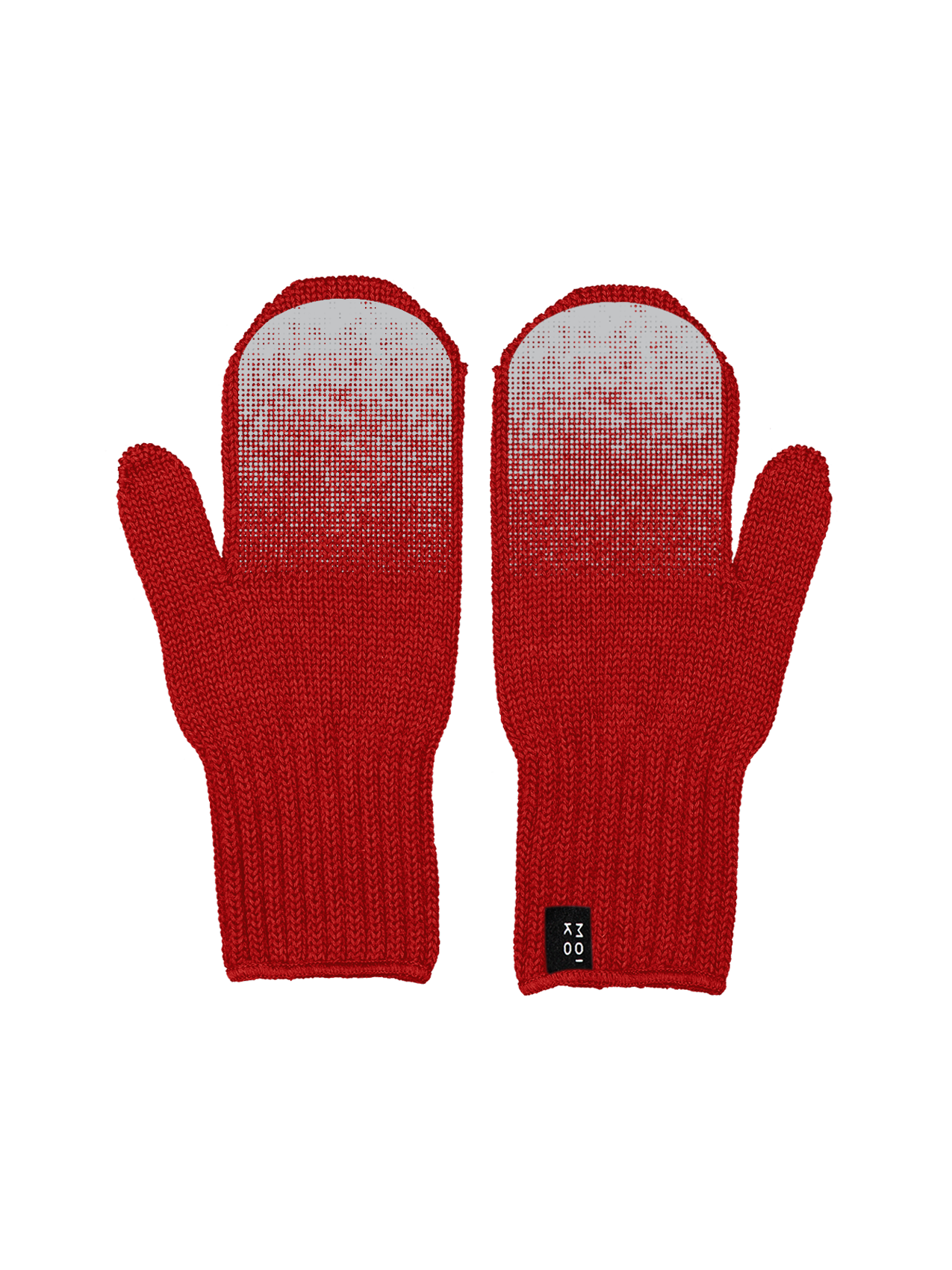 Red mittens set, size L
